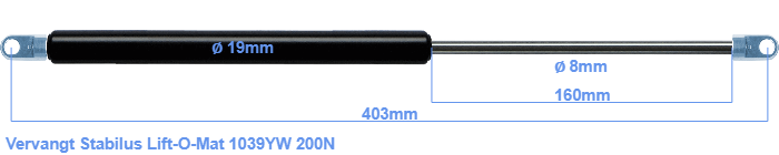 Stabilus Lift-O-Mat 1039YW