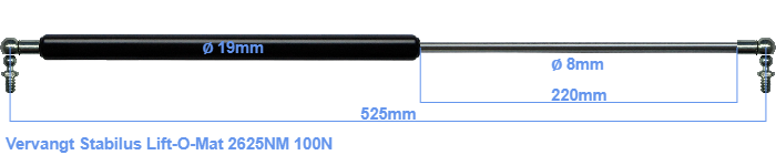 Stabilus Lift-O-Mat 2625NM