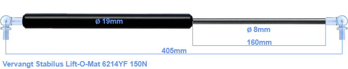 Stabilus Lift-O-Mat 6214YF
