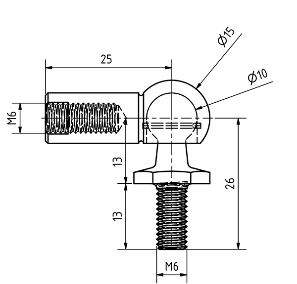 Set van 2 IJzeren Kogelbouten voor Gasveren aan Het Uiteinde van de Set van 2 IJzeren Kogelbouten voor Gasveren aan Het Uiteinde van de