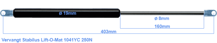 Stabilus Lift-O-Mat 1041YC