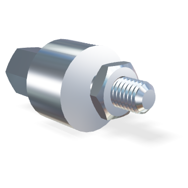 Adapter voor blokkeerpijp M10 RVS 316