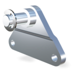 Bevestigingsplaat pen 10mm (max. 3000N)