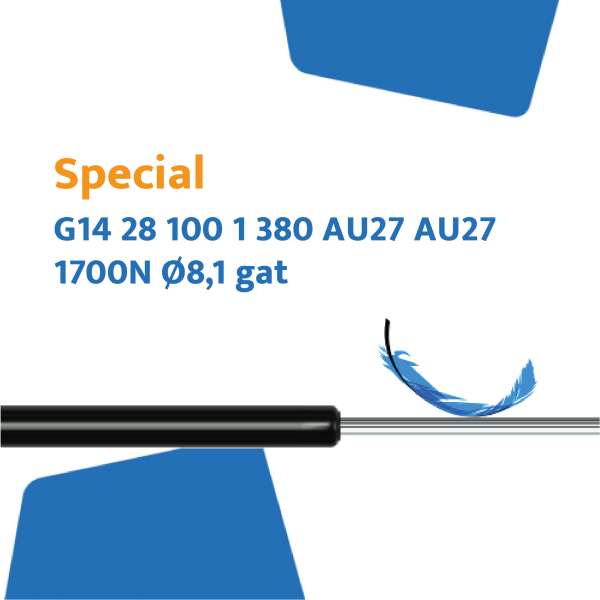 Hahn gasveer G14 28 100 1 380 AU27 AU27 1700N schroefogen met Ø8,1 gat