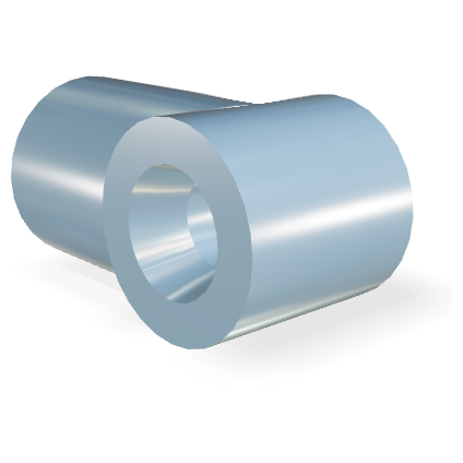 M10 Kunststof schroefoog 21/24mm (18mm dik, gat 8.1mm) (max. 1450N)
