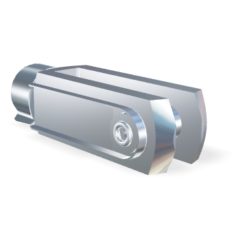 M10 RVS 316 Gaffel (60mm)