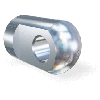 M10 RVS 316 Schroefoog 19mm (12mm dik, gat 8.1mm)