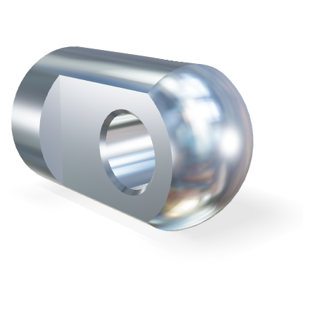 M10 RVS 316 Schroefoog 19mm (12mm dik, gat 8.1mm)