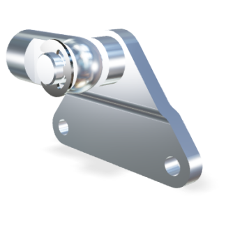 M10 Schroefoog (27mm) en plaat (max. 2500N)