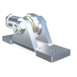 M10 Stangkop (43mm) en beugel (max. 3000N)