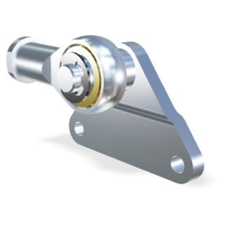 M10 Stangkop (43mm) en plaat (max. 3000N)