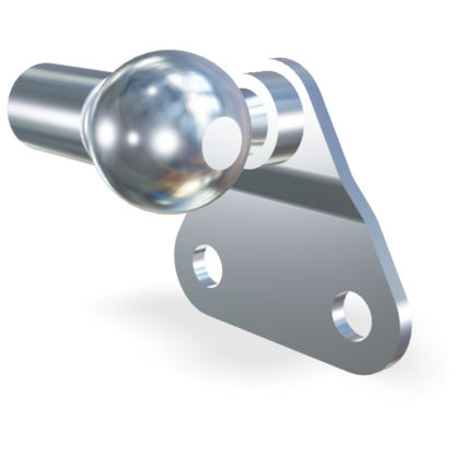 M3.5 Kogelgewricht (18mm) met plaat