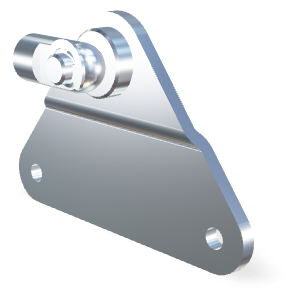 M5 RVS 304 schroefoog (16mm) en plaat