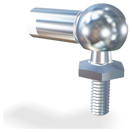 M6 RVS 316 Kogelgewricht (kogel met M6)