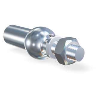 M8 Axiaal kogelgewricht 43mm M8 Axiaal kogelgewricht 43mm