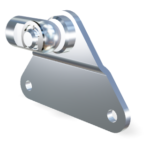 M8 RVS 316 Schroefoog (19mm) en plaat