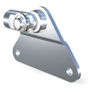 M8 Schroefoog (19mm) en plaat
