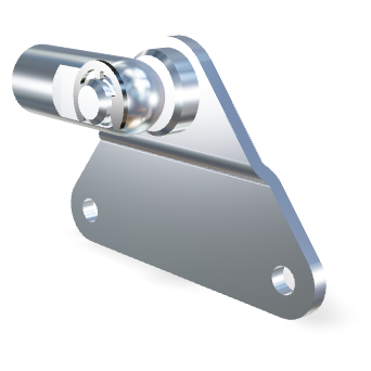 M8 Schroefoog (27mm) en plaat M8 Schroefoog (27mm) en plaat