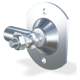 M8 Schroefoog (27mm) en ronde plaat (max. 1200N)