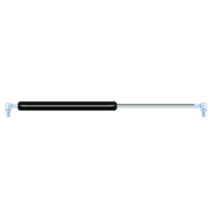 Gasveer Zwart gelakt slag: 229 mm TL: 550 150N - Inclusief Bevestigingen